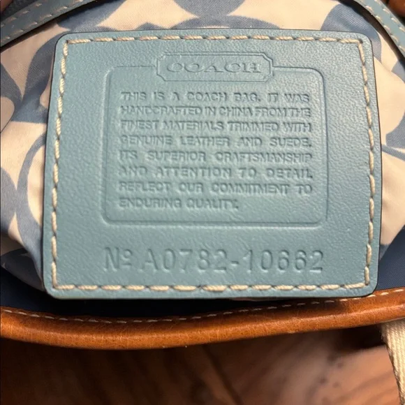 Coach Hamptons Weekend Satin Tote - Picture 11 of 12